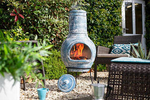 Очаг- камин La Hacienda Blue Banded, уличное оборудование