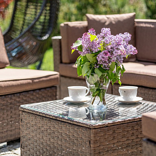 Комплект мебели из искусственного ротанга Lite Mia Brown, садовая мебель