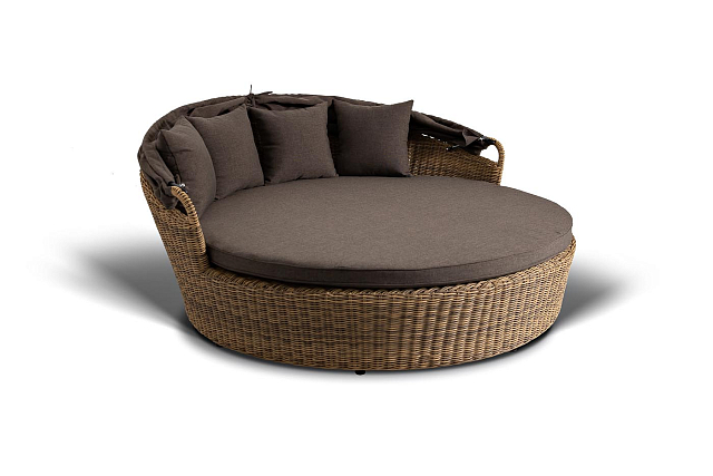 Круглый шезлонг 4SIS Стильяно Цвет: соломенный 