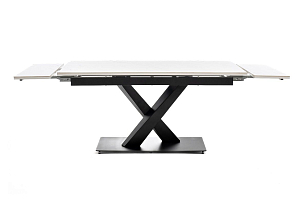 Интерьерный раздвижной стол 4SIS Юпитер Цвет: белый глянцевый для дачи Интерьерный раздвижной стол 4SIS Юпитер Цвет: белый глянцевый, садовая мебель
