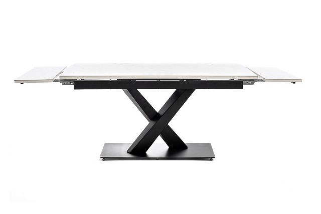 Интерьерный раздвижной стол 4SIS Юпитер Цвет: белый глянцевый 
