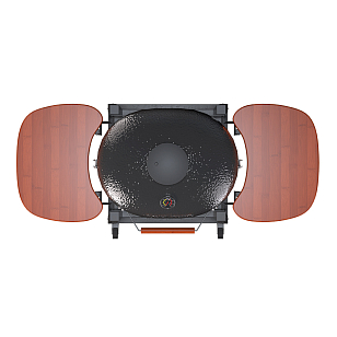 гриль керамический kaminex forno черный для дачи