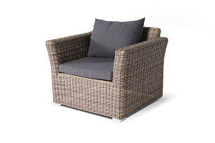 Лаунж зона 4SIS Капучино Дабл, цвет соломенный, садовая мебель