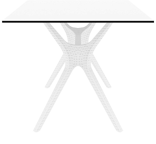 Стол Siesta Contract Ibiza Цвет: белый, садовая мебель