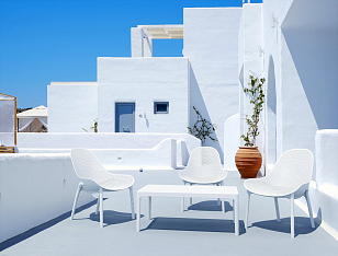 Кресло Siesta Contract Sky Lounge Цвет: белый для дачи Кресло Siesta Contract Sky Lounge Цвет: белый, садовая мебель