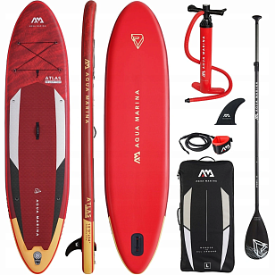 SUP-доска надувная с веслом Aqua Marina Atlas 12'0" S22 для серфинга SUP-доска надувная с веслом Aqua Marina Atlas 12'0" S22