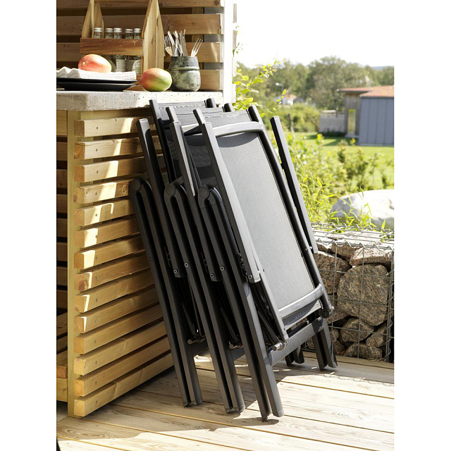 Обеденный комплект Brafritid Timra T-R Цвет: антрацит/натуральный 