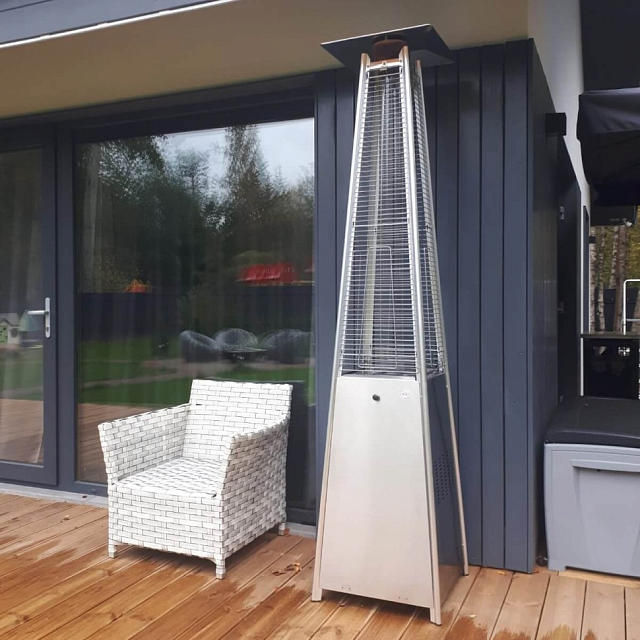 Уличный газовый обогреватель WWT 13I Stainless steel 