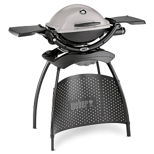 Гриль газовый Weber Q 2200 на подставке, серый для приготовления пищи гриль газовый weber q 2200 на подставке, серый