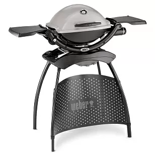 гриль газовый weber q 2200 на подставке, серый