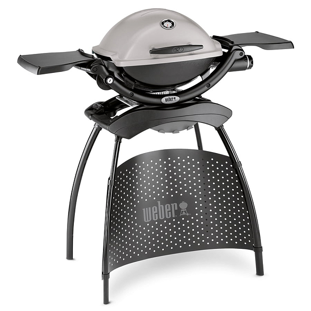 гриль газовый weber q 2200 на подставке, серый