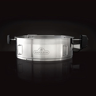 Вертел с двумя зажимами, экраном и электромотором для угольных грилей Napoleon 22K