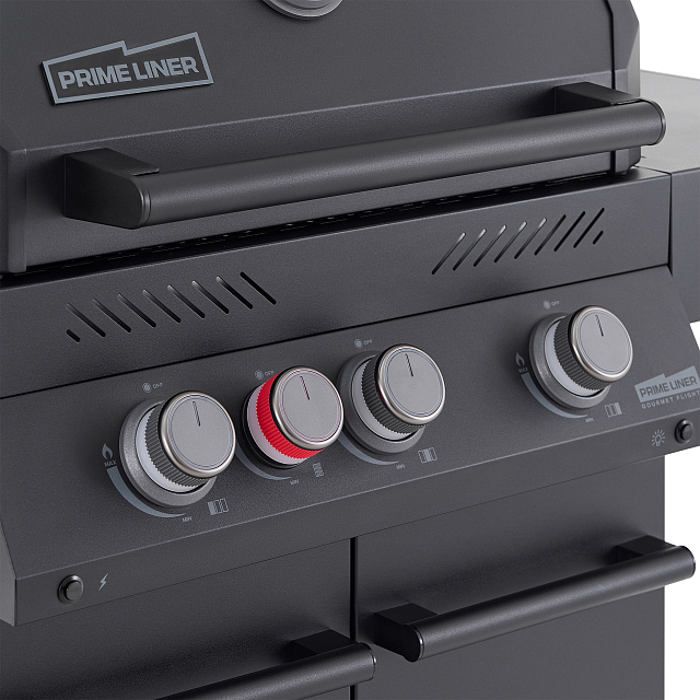 газовый гриль primeliner g class 3b deluxe черный