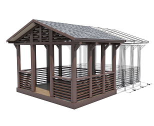 Беседка Leda Шамони, уличное оборудование