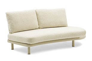 Лаунж зона (диван и овальный столик) Brafritid Gotland бежевый, алюминий, садовая мебель