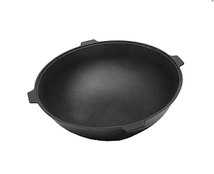 Чугунный казан Grillver на 18 литров (Камская посуда) для сада