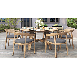 Обеденная группа из тика Joygarden Vento M, садовая мебель