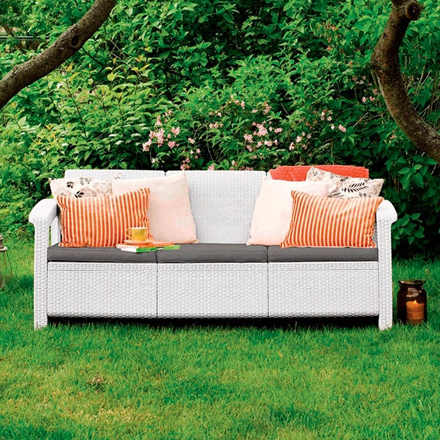 Диван Keter Corfu love seat max белый 