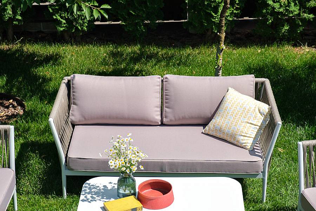 Лаунж-зона 4SIS Касабланка на 4 персоны, цвет серо-коричневый 