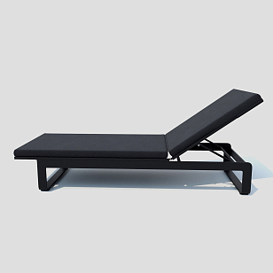 Шезлонг Ideal Patio Letto Цвет: карбон, антрацит, садовая мебель