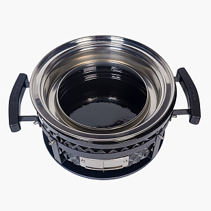 Настольный керамический гриль Diamond Egg Tabletop Grill Цвет: черный для сада