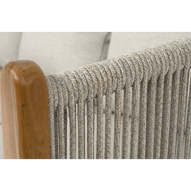 Диван 4SIS Сидней 3-местный, каркас бежевый, роуп бежевый, ткань бежевая 