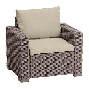 Кресло Keter California (2 шт) капучино для дачи Кресло Keter California (2 шт) капучино, садовая мебель