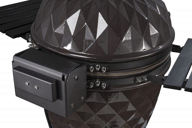 гриль керамический diamond egg xl цвет: серый