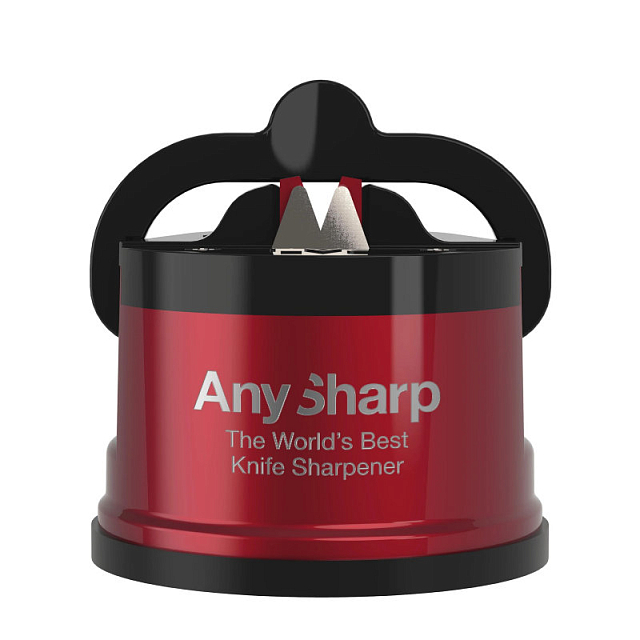 Точилка для ножей AnySharp Pro Цвет: красный в комплекте со сменными лезвиями