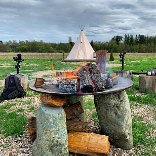 Чугунная чаша для огня Concretika A 100 PLATO без основания, уличное оборудование