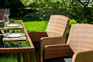 Обеденная группа Joygarden Mykonos тик, садовая мебель