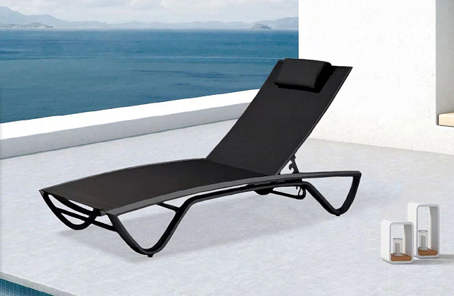 Шезлонг Garden Way Mercury Black 