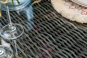 Обеденная группа 4SIS Равенна Цвет: графит для дачи Обеденная группа 4SIS Равенна Цвет: графит, садовая мебель