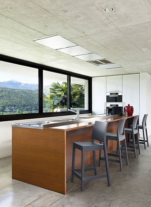 Стул полубарный Siesta Contract Maya Bar 65 Цвет: темно-серый, садовая мебель