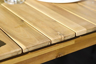 Стол обеденный из акации Joygarden Aura 170 см для дачи Стол обеденный из акации Joygarden Aura 170 см, садовая мебель