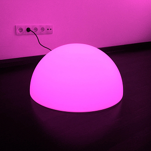 Светящаяся полусфера LightHouse Halfmoon 50 см RGB Accum для сада и загородного дома Светящаяся полусфера LightHouse Halfmoon 50 см RGB Accum, уличное оборудование