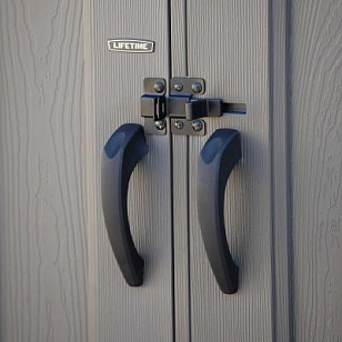 Пластиковый сарай Lifetime WoodLook 7 х 12 для сада и загородного дома Пластиковый сарай Lifetime WoodLook 7 х 12, уличное оборудование