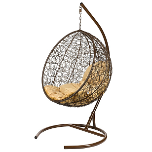 Подвесное кресло Bozollo Palla Marrone, садовая мебель