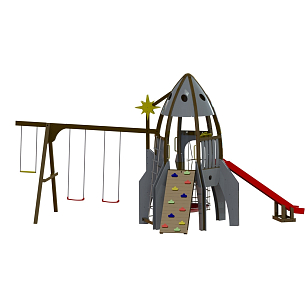 Деревянный городок Leda Ракета, уличное оборудование