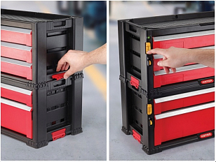 Ящик для инструментов Keter 3 Drawer Tool Chest System, садовая мебель