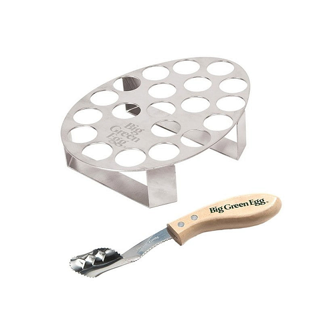 Подставка для 20 фаршированных перцев халапеньо Big Green Egg с ножом