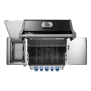 гриль газовый napoleon rogue pro-s 425 черный (с ик горелкой 3/3 и вертелом)