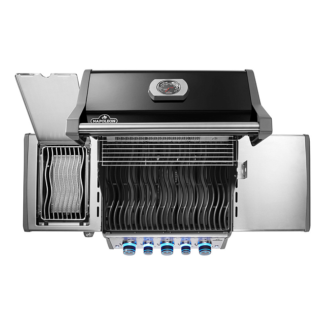 гриль газовый napoleon rogue pro-s 425 черный (с ик горелкой 3/3 и вертелом)