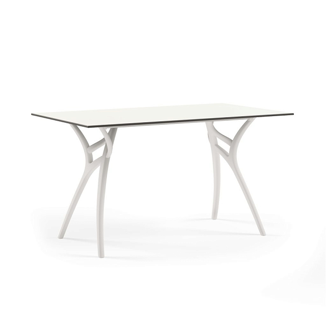 Стол прямоугольный Ivy-L Слоновая кость белая ножка 140 х 80 