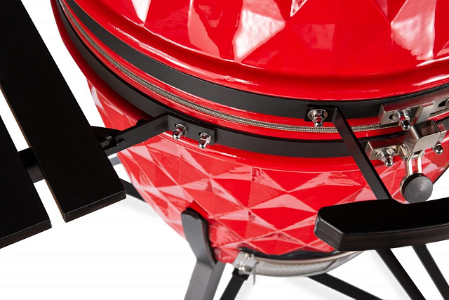 гриль керамический diamond egg xl цвет: красный