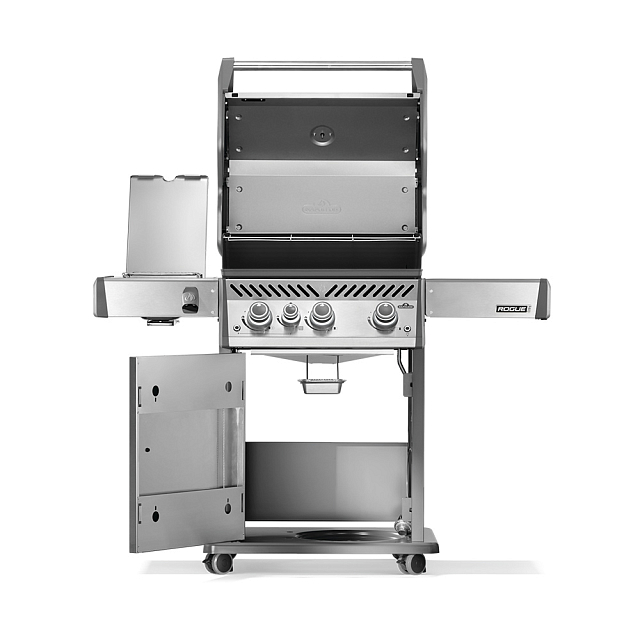 гриль газовый napoleon rogue pro 425 sib стальной (с ик горелкой 3/3)