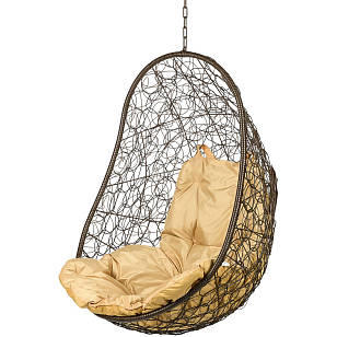 Подвесное кресло Bozollo Uovo Marrone ( без стойки), садовая мебель