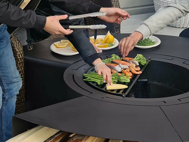 Гриль-очаг Elbrus Home Альпы Ø130 (Термостойкая эмаль)