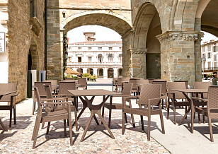 Кресло Siesta Contract Ibiza Цвет: коричневый для дачи Кресло Siesta Contract Ibiza Цвет: коричневый, садовая мебель