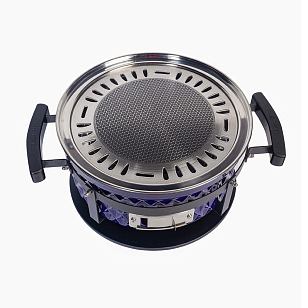 Настольный керамический гриль Diamond Egg Tabletop Grill Цвет: синий для сада